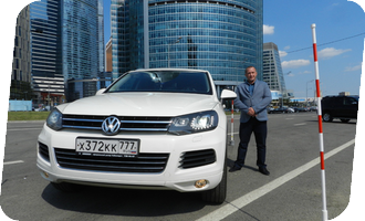 Уроки вождения на Volkswagen Touareg акпп